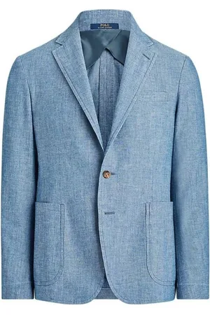 Ralph Lauren Jakke, Herre, Blå, M, Uld, Stilfuldt Sako Tøj til Dig