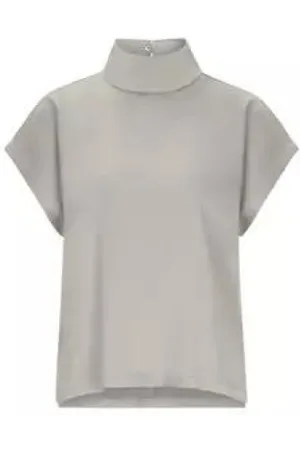 Drykorn Top, Dame, Grå, S, Elegant Behagelig T-Shirt