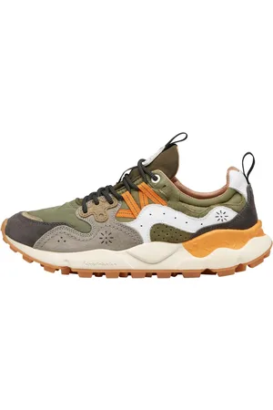 Flower Mountain Sko, unisex, Grå, 46 EU, Suede, Suede and fabric sneakers Yamano 3 UNI