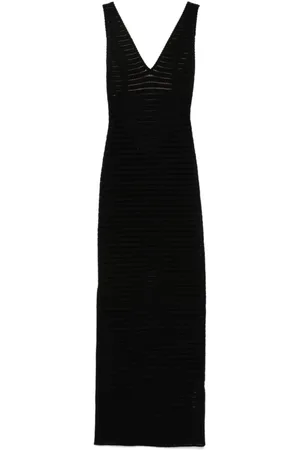 Elisabetta Franchi Kjole, Dame, Sort, S, Elegant Nero Kjole til Kvinder