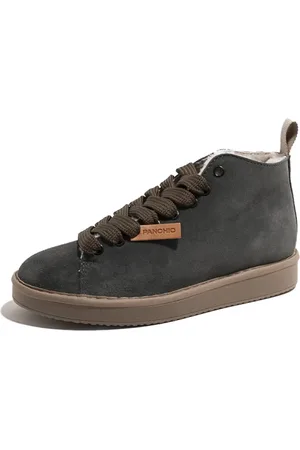 Panchic Sko, Dame, Grøn, 38 EU, Suede, Suede Militær Ankelstøvle Aw23