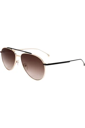 Karl Lagerfeld Tilbehør, Herre, Gul, 58 MM, Uld, Solbriller