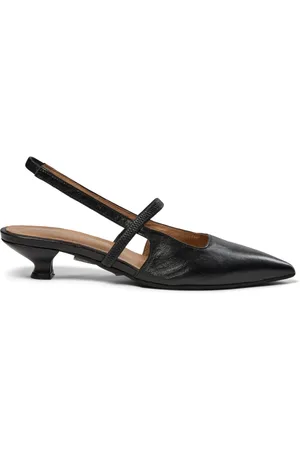 Pavement Sko, Dame, Sort, 41 EU, Læder, Læder slingback hæle