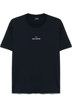 Paul & Shark Top, Herre, Sort, 2XL, Bomuld, Casual Bomulds T-shirt