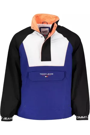 Tommy Hilfiger Jakke, Herre, Blå, L, Uld, Blå Polyamidjakke med Broderi