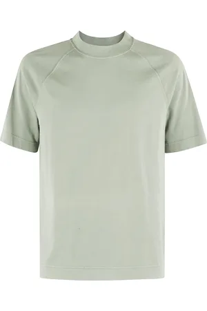 Circolo Top, Herre, Grøn, L, Bomuld, Salvie Jersey T-shirt med Crew Neck