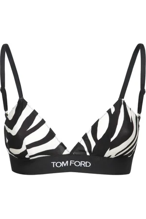 Tom Ford Undertøj, Dame, Sort, XS, Zebra Print Bra Top