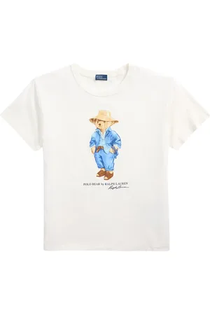 Ralph Lauren Top, Dame, Hvid, M, Bomuld, Traveler Kortærmet T-shirt
