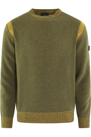 Peuterey Strik, Herre, Grøn, M, Uld, Borras Sweater