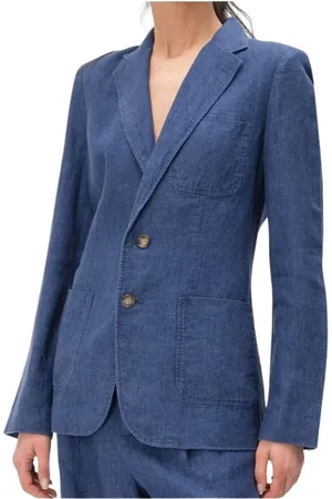 Ralph Lauren Jakke, Dame, Blå, 2XS, Uld, Stilfuldt Sako Tøj til Mænd