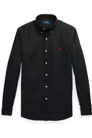 Ralph Lauren Skjorte, Herre, Sort, L, Afslappet Skjorte
