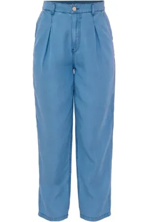 Kocca Bukser, Dame, Blå, W31, Wide Leg Jeans