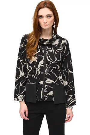 Joseph Ribkoff Jakke, Dame, Blå, 4XL, Uld, Let Jakke