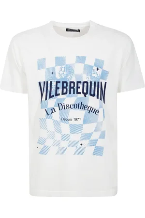Vilebrequin Top, Herre, Hvid, S, Bomuld, Bomuld T-shirt med fortrykt motiv
