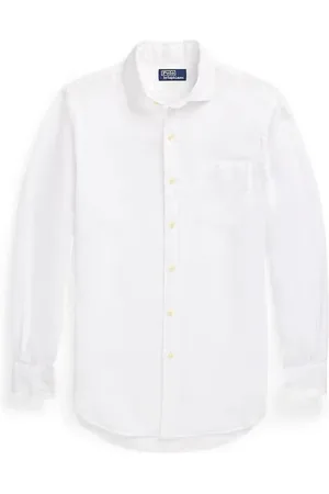 Ralph Lauren Skjorte, Herre, Hvid, M, Afslappet Skjorte til Mænd
