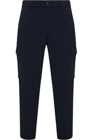 HUGO BOSS Bukser, Herre, Blå, M, Uld, Cargo Bukser Mørkeblå Stilfuld Model