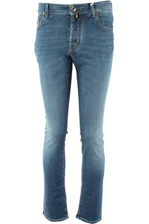 Jacob Cohen Jeans, Herre, Blå, W32, Bomuld, Nick Slim Fit Jeans