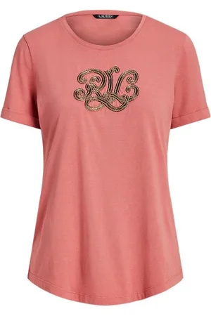 Ralph Lauren Top, Dame, Lyserød, XS, Uld, Stilfuld T-shirt til Mænd