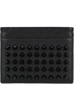 Christian Louboutin Tilbehør, Herre, Sort, ONE SIZE, Læder, Kios Kortholder