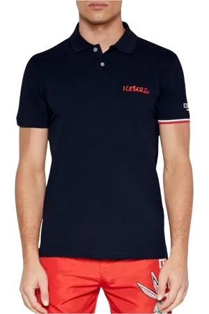 Iceberg Top, Herre, Blå, S, Bomuld, Logo Polo Shirt