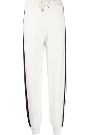 Tommy Hilfiger Bukser, Dame, Hvid, S, Bomuld, Regular global jogger pant