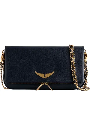 Zadig & Voltaire Taske, Dame, Blå, ONE SIZE, Uld, Rock Clutch
