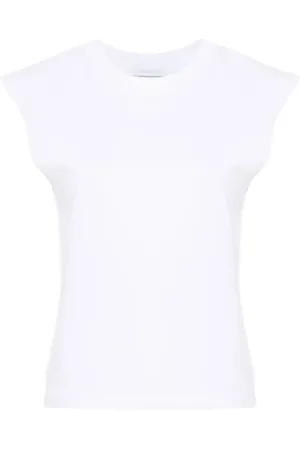 Paco rabanne Top, Dame, Hvid, M, Bomuld, Ærmeløse toppe