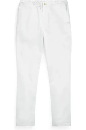 Ralph Lauren Bukser, Herre, Hvid, L, Uld, Stilfulde Bukser til Mænd