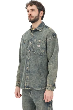 Dickies Skjorte, Herre, Gul, L, Denim, Gul Denim Houston Skjorte