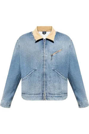 Maison Margiela Jakke, Herre, Blå, S, Denim, Blå Denim Bomberjakke