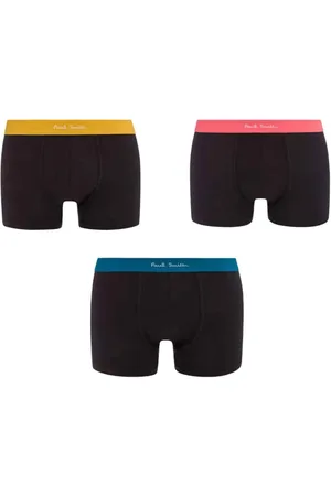 Paul Smith Undertøj, Herre, Flerfarvet, S, Bomuld, Logo Waistband Trunks 3-pak
