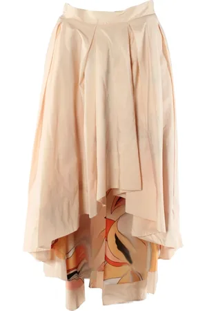 Pinko Nederdel, Dame, Lyserød, S, Polyester, Midi Nederdel