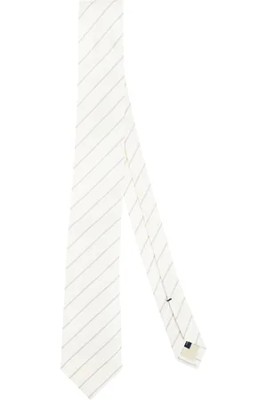 Errico Formicola Tilbehør, Herre, Hvid, ONE SIZE, Uld, Elegant Silkeslips