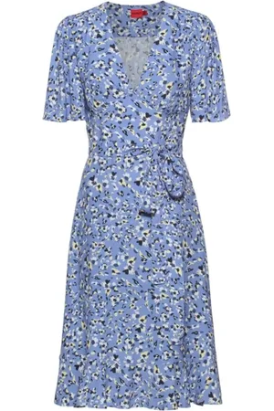 HUGO BOSS Kjole, Dame, Blå, L, Pretty Flying Dress