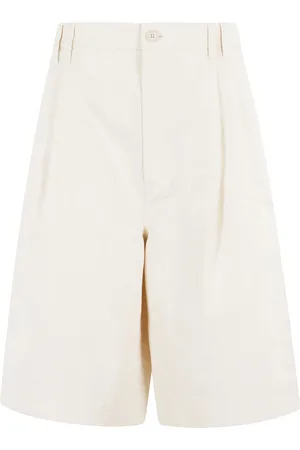 Filippa K Shorts, Dame, , S, Bomuld, Creme Plisseret Bermuda Shorts Høj Talje