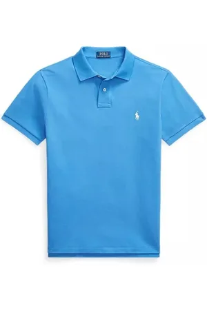 Ralph Lauren Top, Herre, Blå, S, Uld, Stilfuld T-shirt til mænd