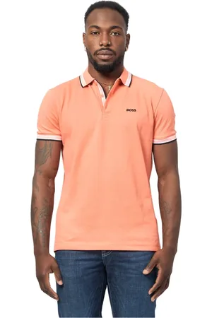HUGO BOSS Top, Herre, , M, Bomuld, Kontrast Trim Polo Skjorte