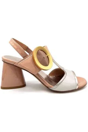 MARA BINI Sko, Dame, Flerfarvet, 39 EU, Uld, Mousse og fløde patent sandal