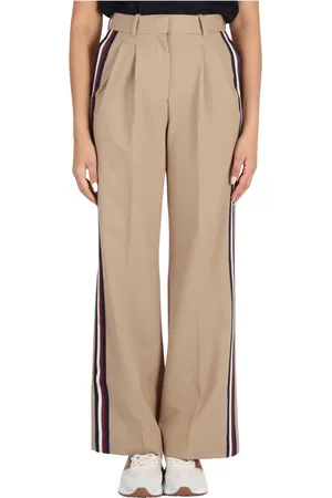 Tommy Hilfiger Bukser, Dame, , M, Uld, Wide Leg Uldblandingsbukser