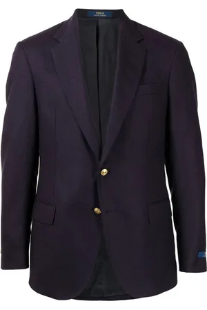 Ralph Lauren Jakke, Herre, Blå, XS, Uld, Uld Blazer Casual Stil