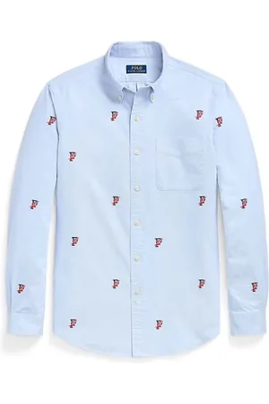 Ralph Lauren Skjorte, Herre, Blå, L, Afslappet Skjorte