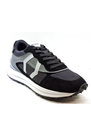 Mikakus Sko, Herre, Sort, 40 EU, Sort Grøn Sneakers Gummisål