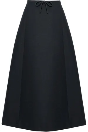 VALENTINO GARAVANI Nederdel, Dame, Sort, XL, Mini Nederdel med Flæsedetalje