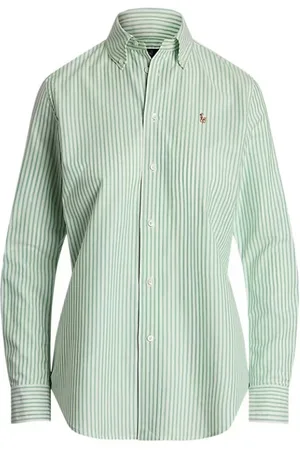Ralph Lauren Bluser & Skjorter, Dame, Grøn, M, Afslappet Skjorte