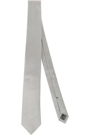 Errico Formicola Tilbehør, Herre, Grå, ONE SIZE, Uld, Håndsyet Slips