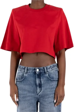 Isabel Marant Top, Dame, Rød, M, Bomuld, Rød Bomuld T-Shirt