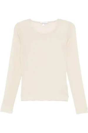 Patrizia Pepe Top, Dame, , S, Rundhalset Langærmet Top