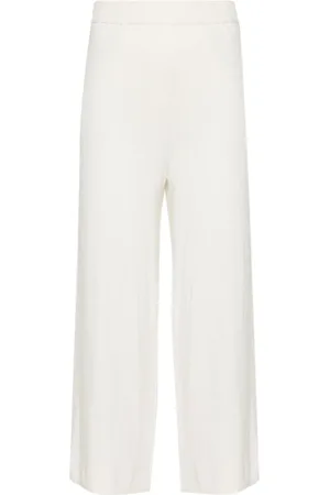 Joseph Bukser, Dame, Hvid, M, Cashmere, Silke Cashmere Culotte Bukser