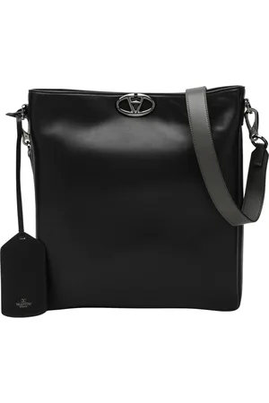 VALENTINO GARAVANI Taske, Herre, Sort, ONE SIZE, Uld, Medium Vlogo The Bold skuldertaske