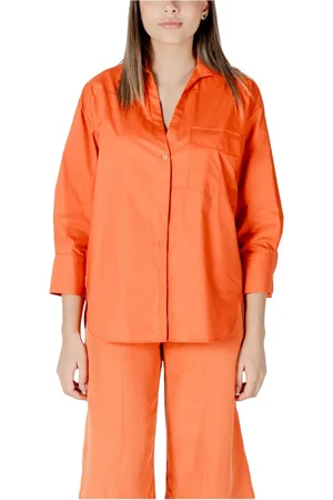 Liu Jo Bluser & Skjorter, Dame, , L, Bomuld, Button-Up Skjorte med 3/4 Ærmer